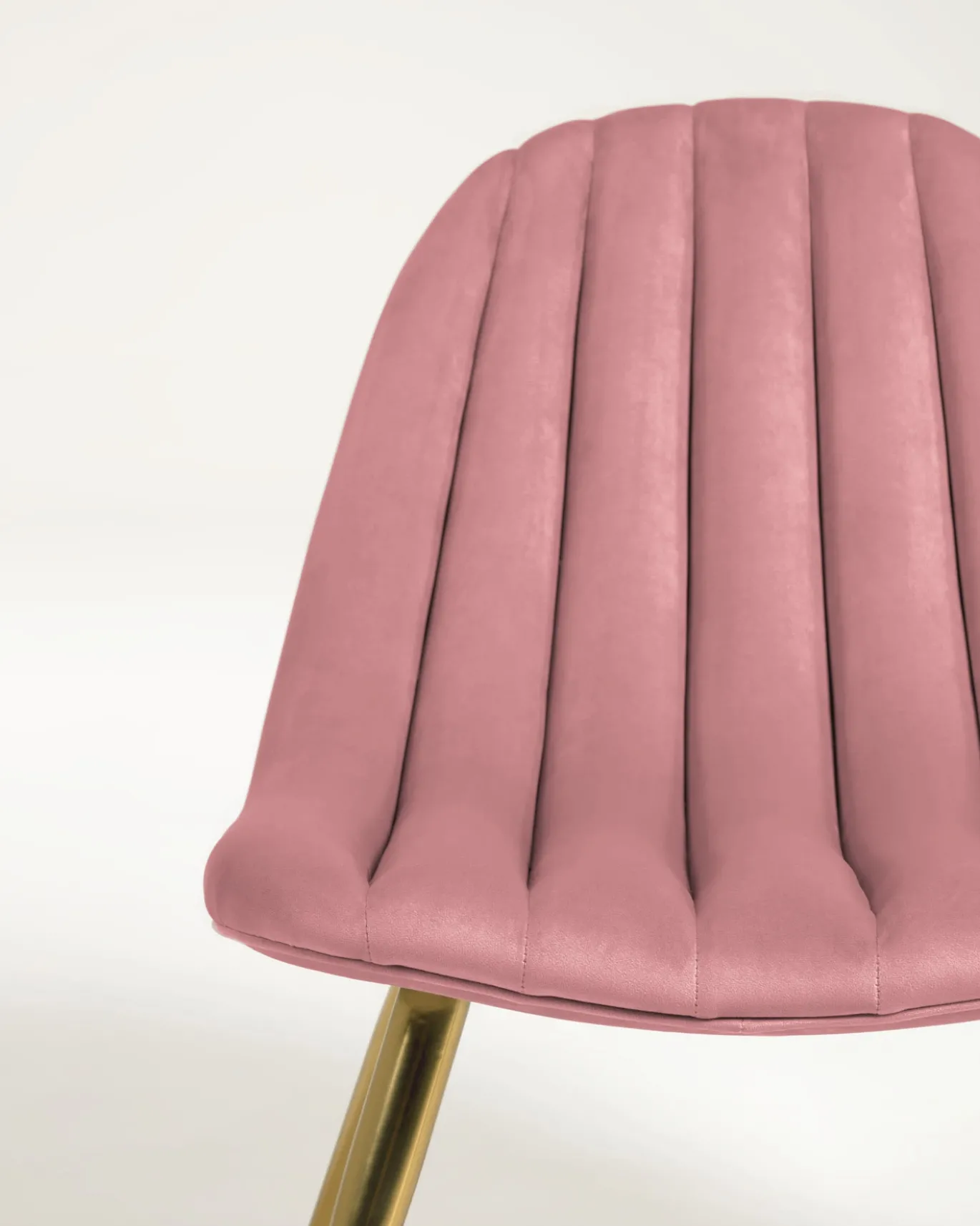 Kave Home Fauteuil Marlene Roze Fluweel
