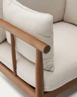 Kave Home Fauteuil Massief Eucalyptushouten Sacova