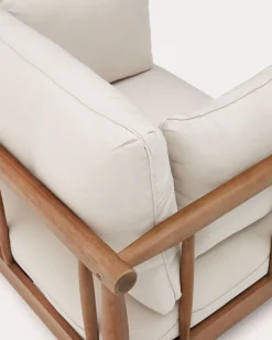 Kave Home Fauteuil Massief Eucalyptushouten Sacova