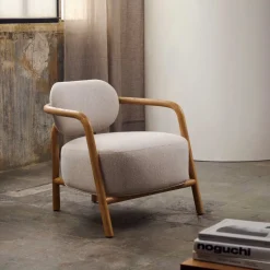 Kave Home Fauteuil Melqui Beige Massief Eikenhout Naturel