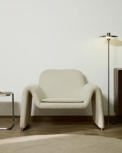 Kave Home Fauteuil Melvia Beige Chenille