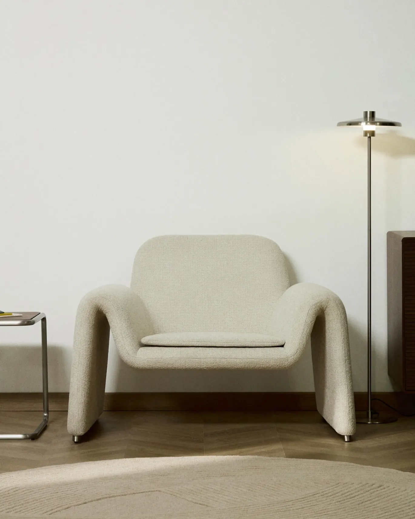 Kave Home Fauteuil Melvia Beige Chenille