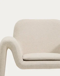 Kave Home Fauteuil Melvia Beige Chenille