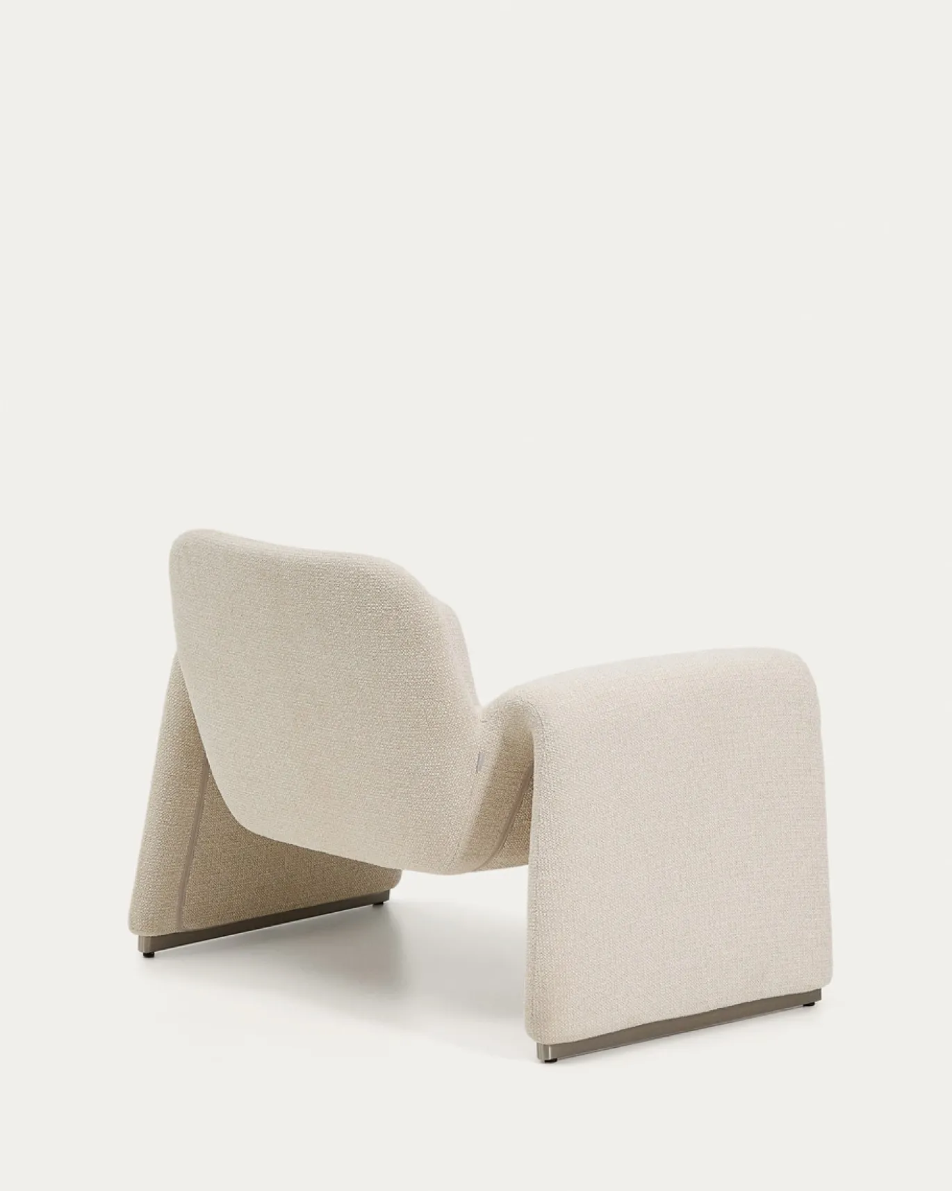 Kave Home Fauteuil Melvia Beige Chenille