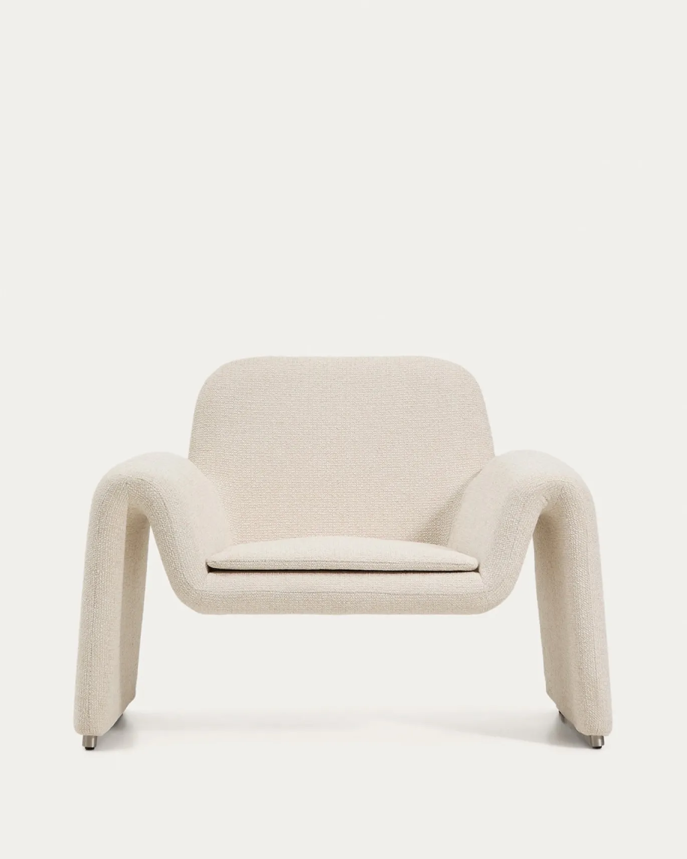 Kave Home Fauteuil Melvia Beige Chenille