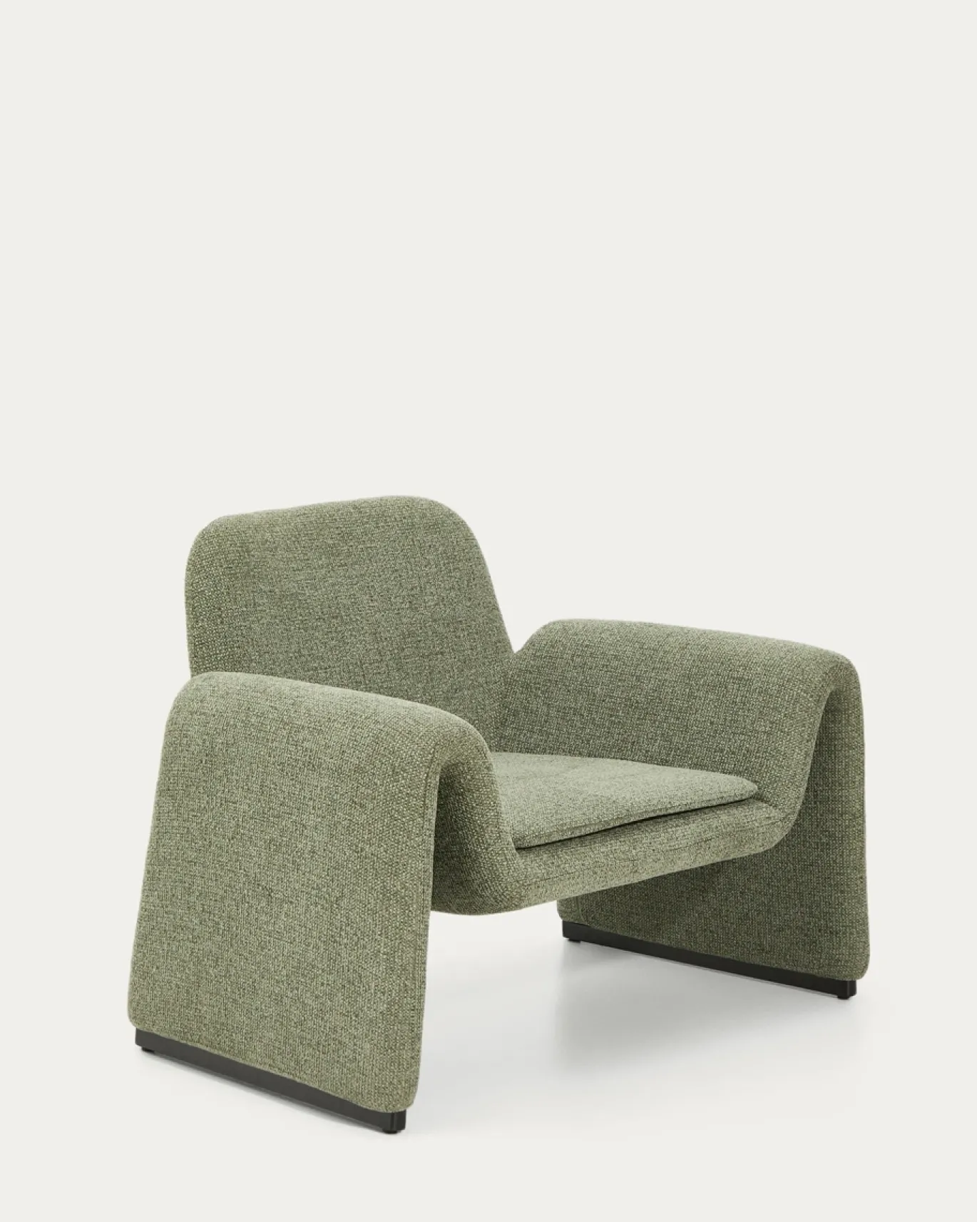 Kave Home Fauteuil Melvia Groen Chenille