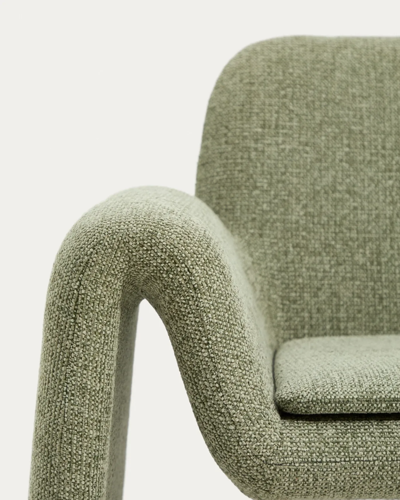 Kave Home Fauteuil Melvia Groen Chenille