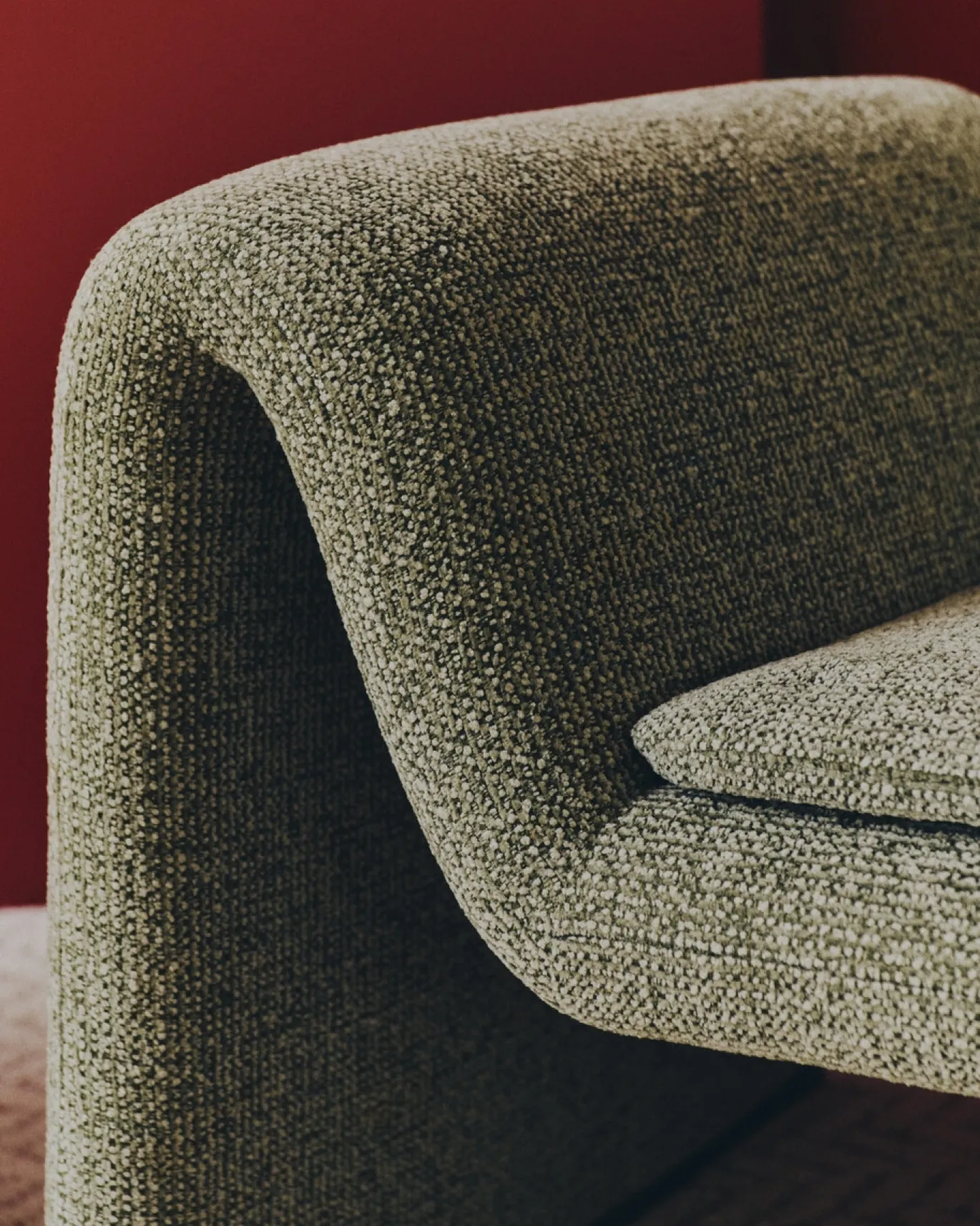 Kave Home Fauteuil Melvia Groen Chenille