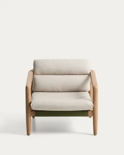 Kave Home Fauteuil Menfi Massief Acaciahout Beige