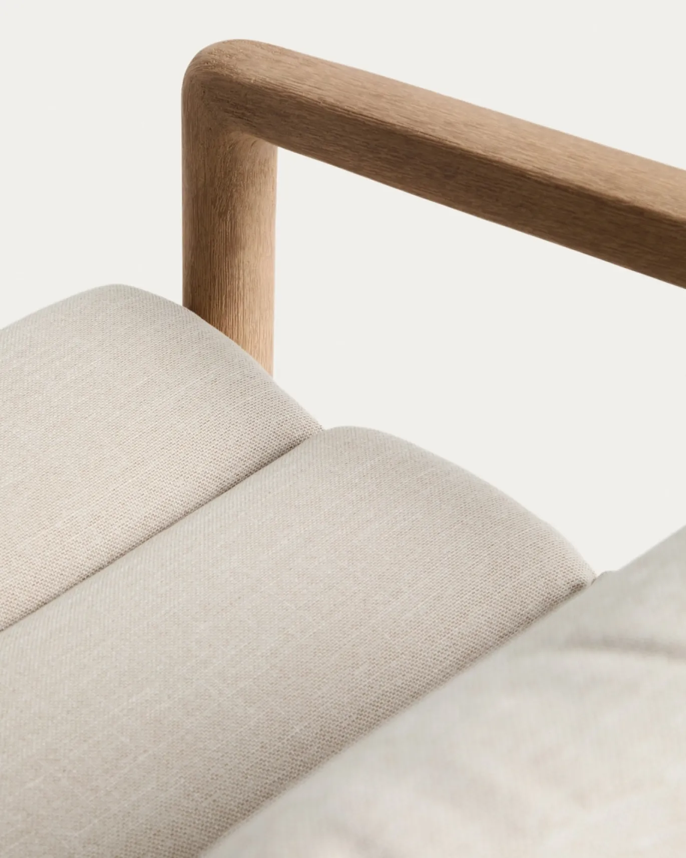 Kave Home Fauteuil Menfi Massief Acaciahout Beige