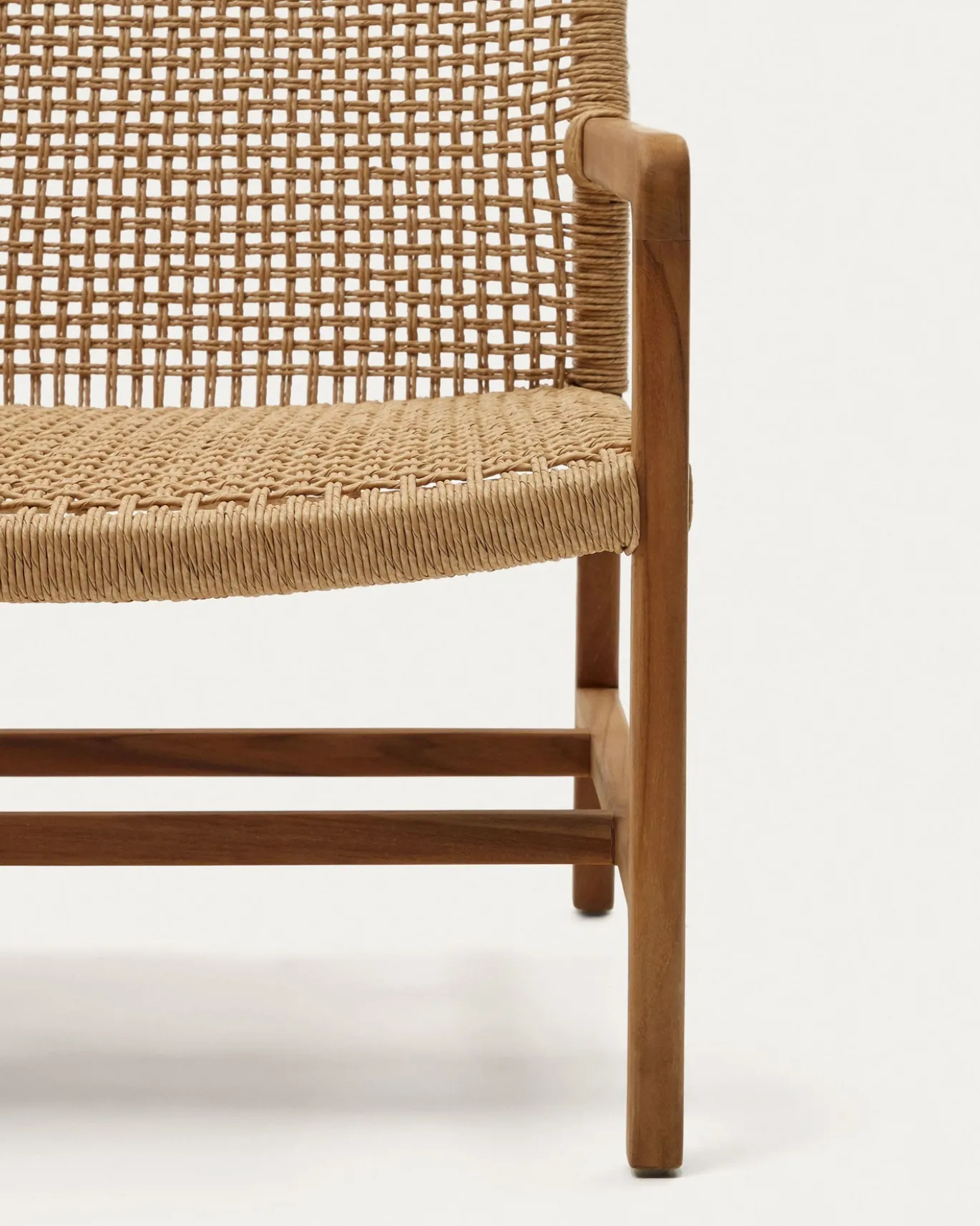 Kave Home Fauteuil Sabolla Massief Teakhout Naturel