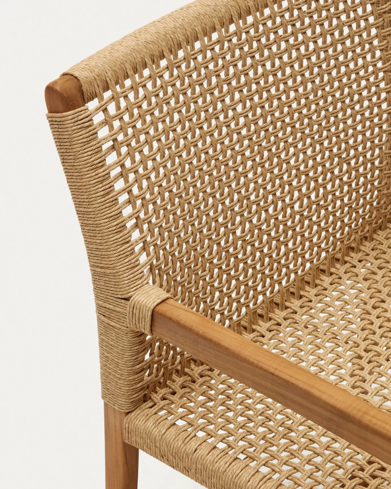 Kave Home Fauteuil Sabolla Massief Teakhout Naturel