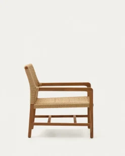 Kave Home Fauteuil Sabolla Massief Teakhout Naturel