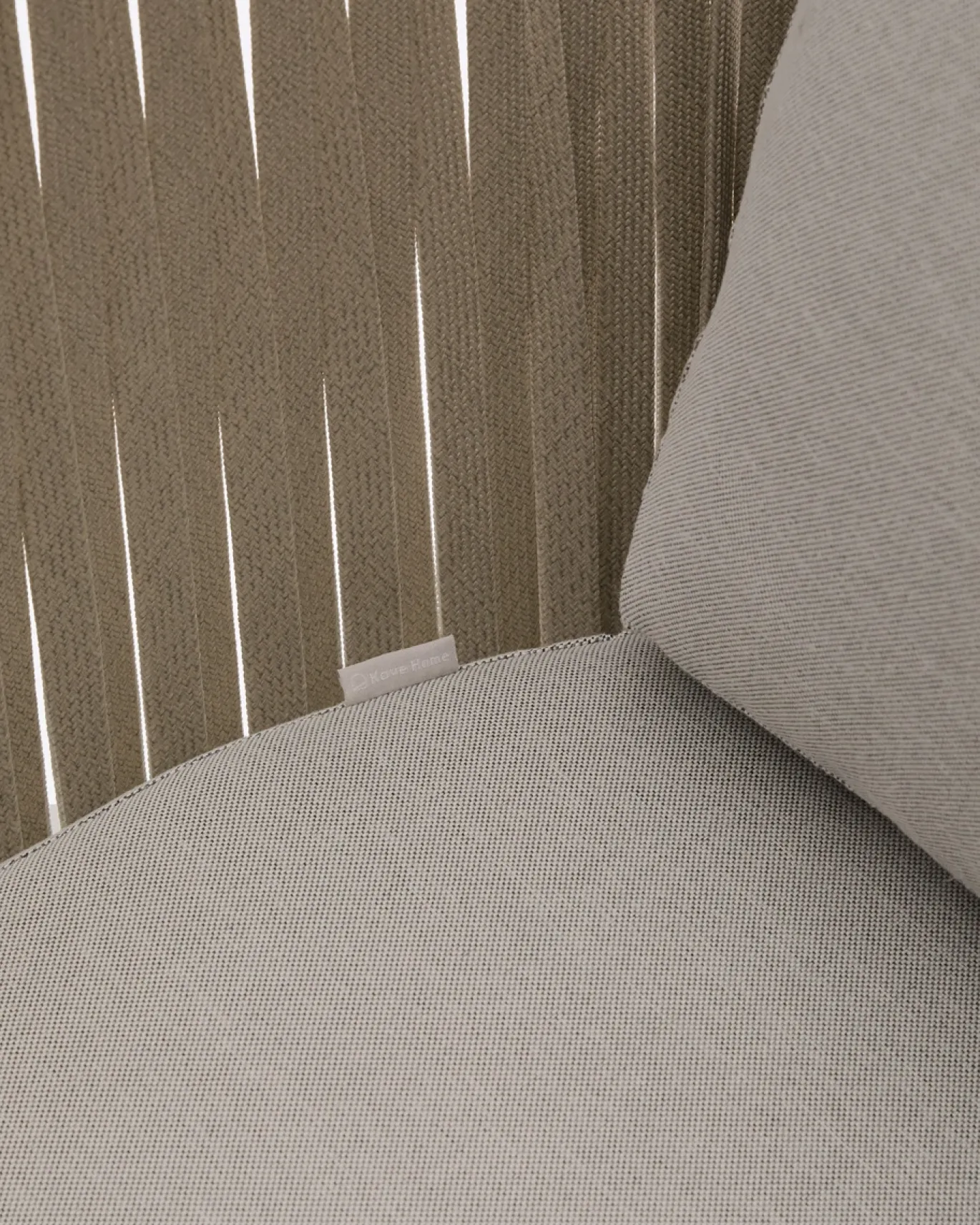 Kave Home Fauteuil Saconca Outdoor Touw Staal Beige