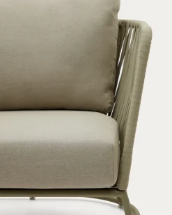 Kave Home Fauteuil Saconca Outdoor Touw Groen