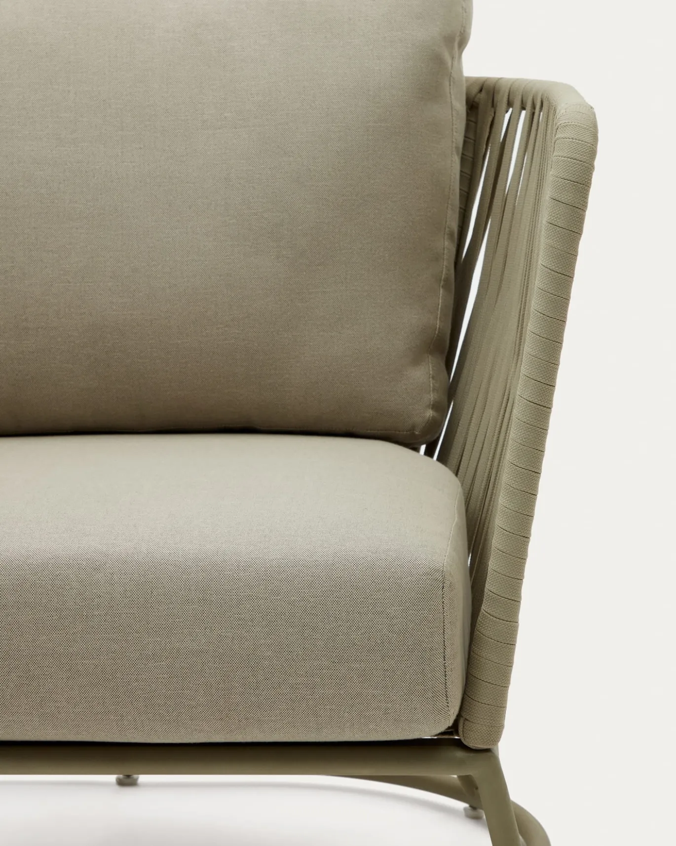 Kave Home Fauteuil Saconca Outdoor Touw Groen
