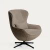 Kave Home Fauteuil Sorile Chenille Bruin