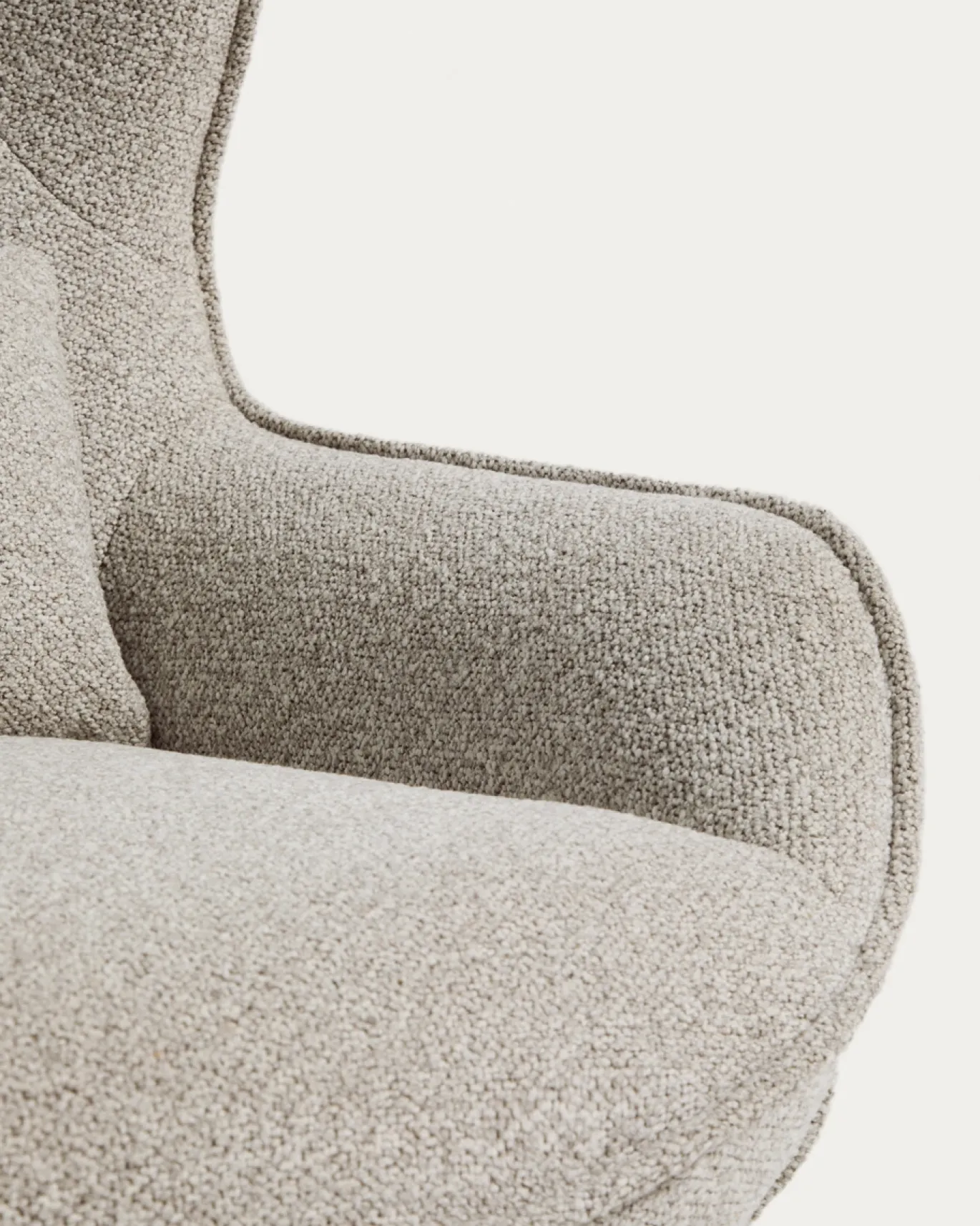 Kave Home Fauteuil Sorile Chenille Beige