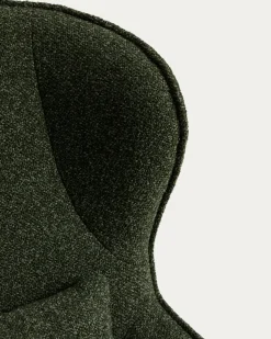 Kave Home Fauteuil Sorile Chenille Donkergroen