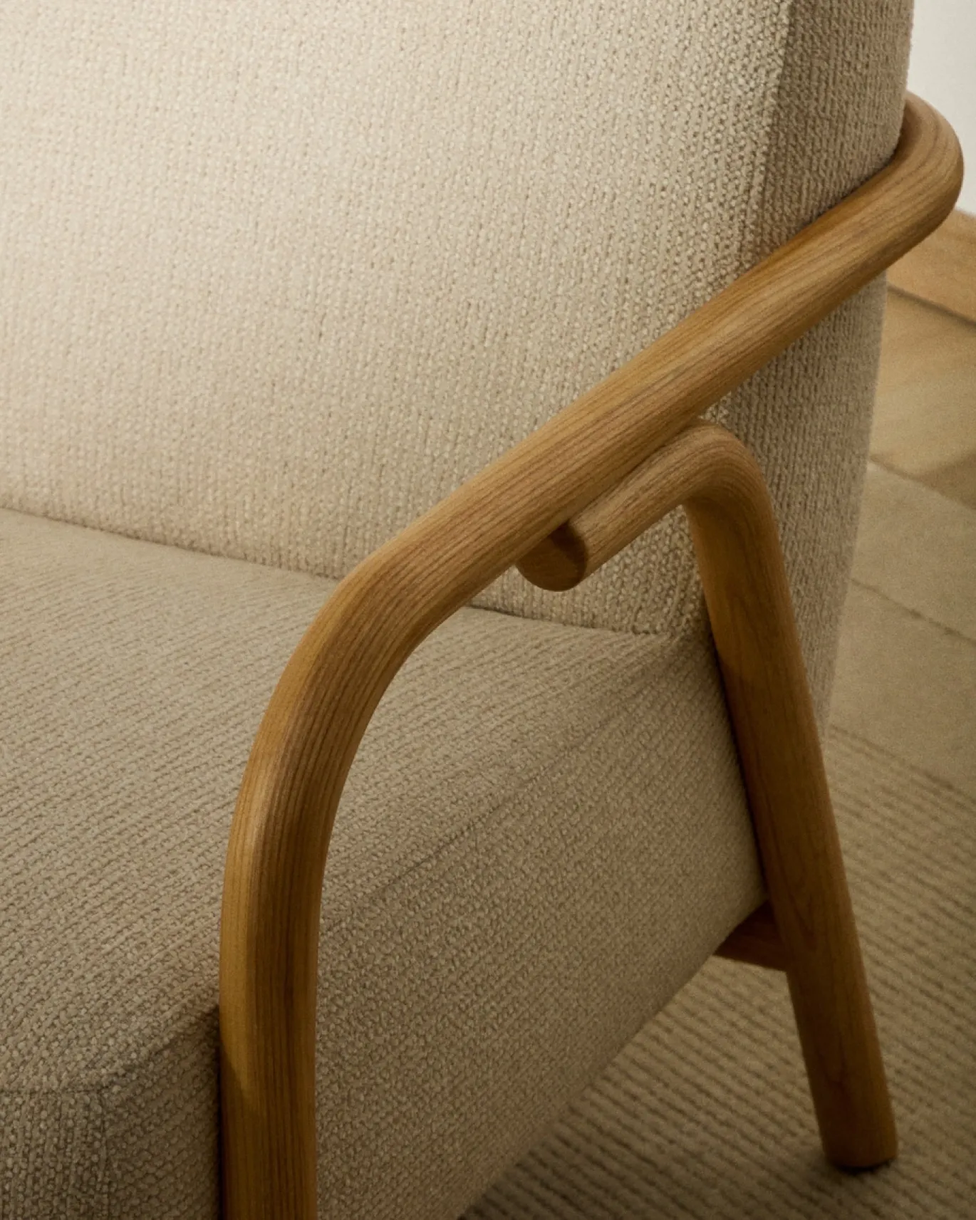 Kave Home Fauteuil Sylo Chenille Beige