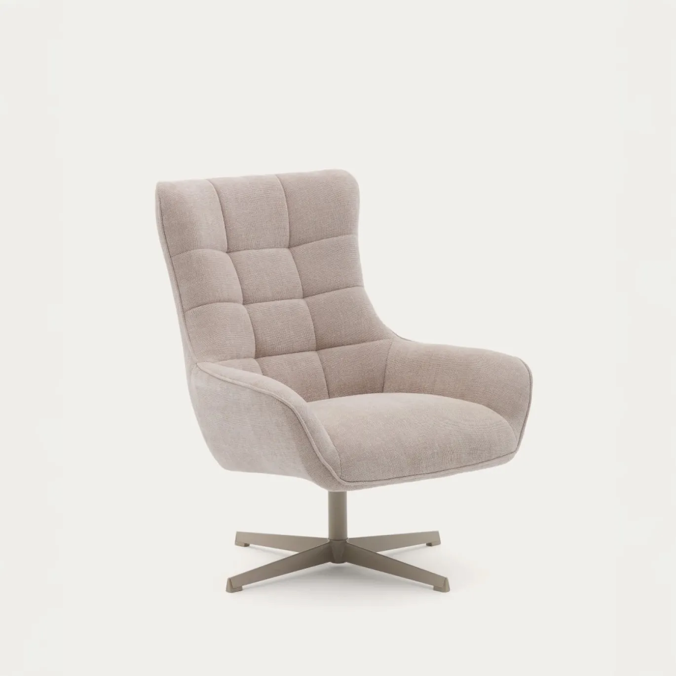 Kave Home Fauteuil Teryl Chenille Beige