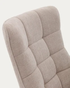 Kave Home Fauteuil Teryl Chenille Beige