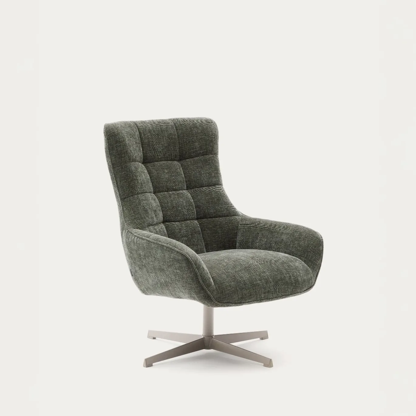 Kave Home Fauteuil Teryl Chenille Groen