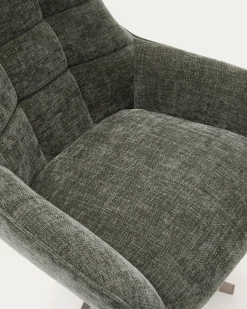 Kave Home Fauteuil Teryl Chenille Groen