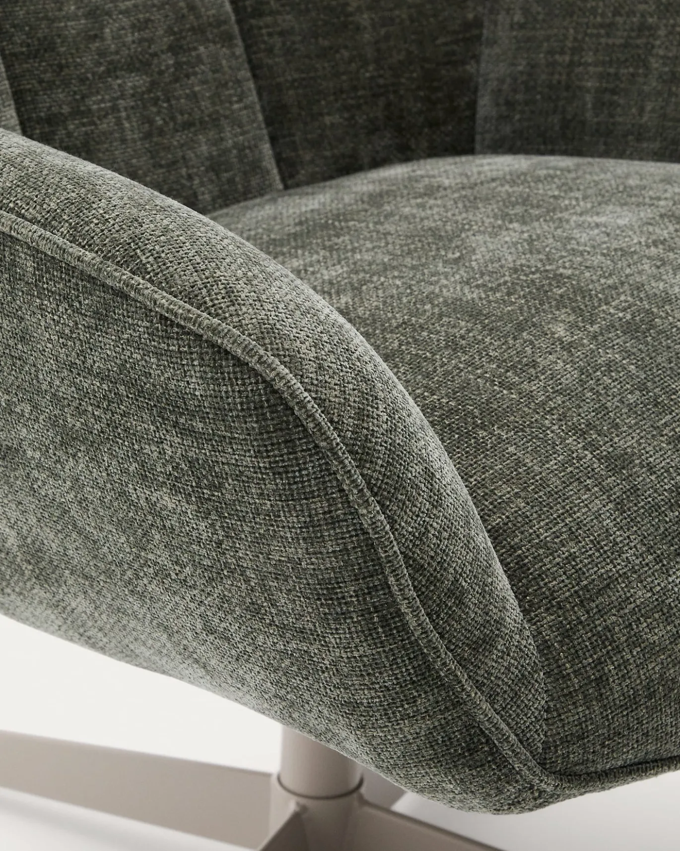 Kave Home Fauteuil Teryl Chenille Groen