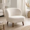 Kave Home Fauteuil Ulit Bouclé Wit