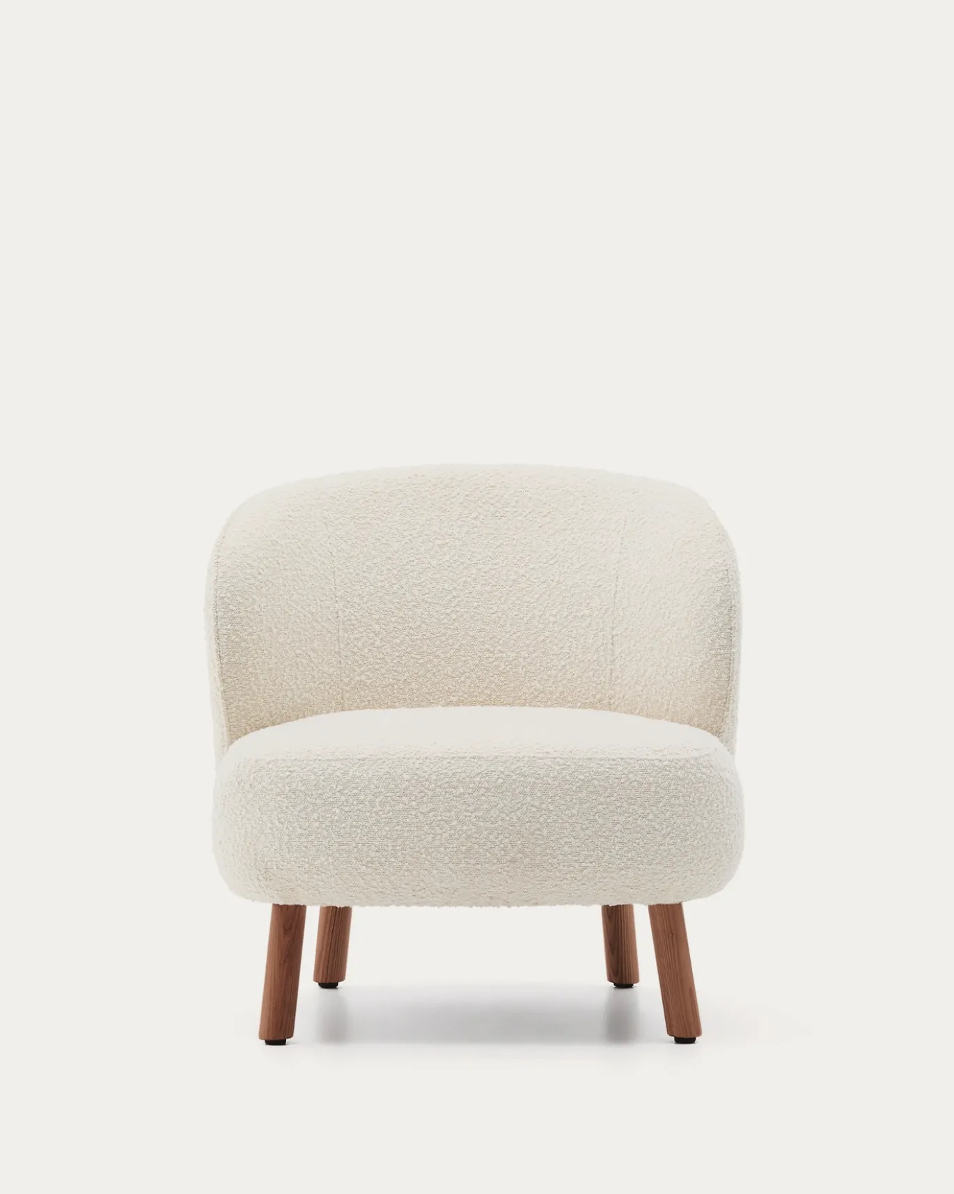 Kave Home Fauteuil Ulit Bouclé Wit