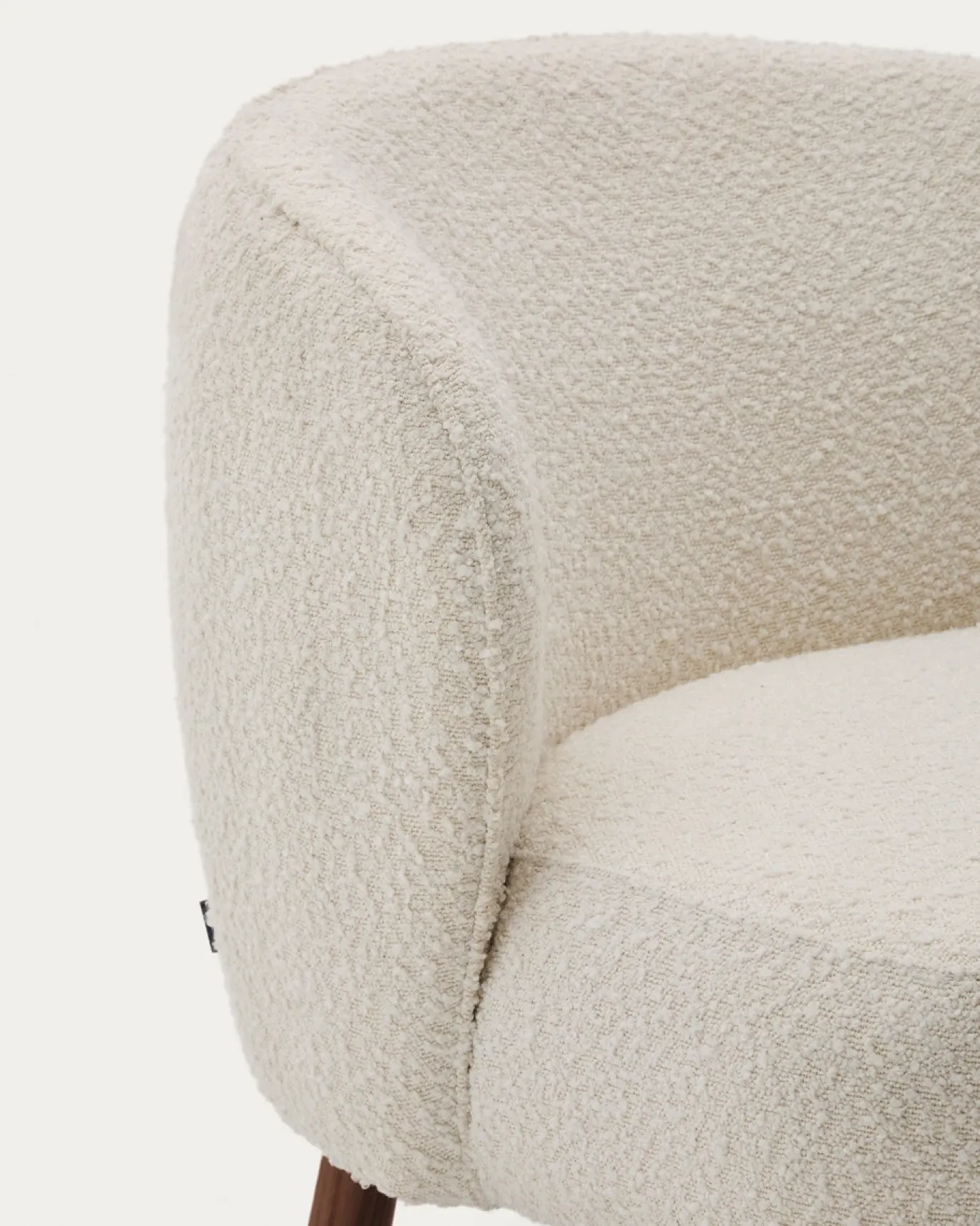 Kave Home Fauteuil Ulit Bouclé Wit