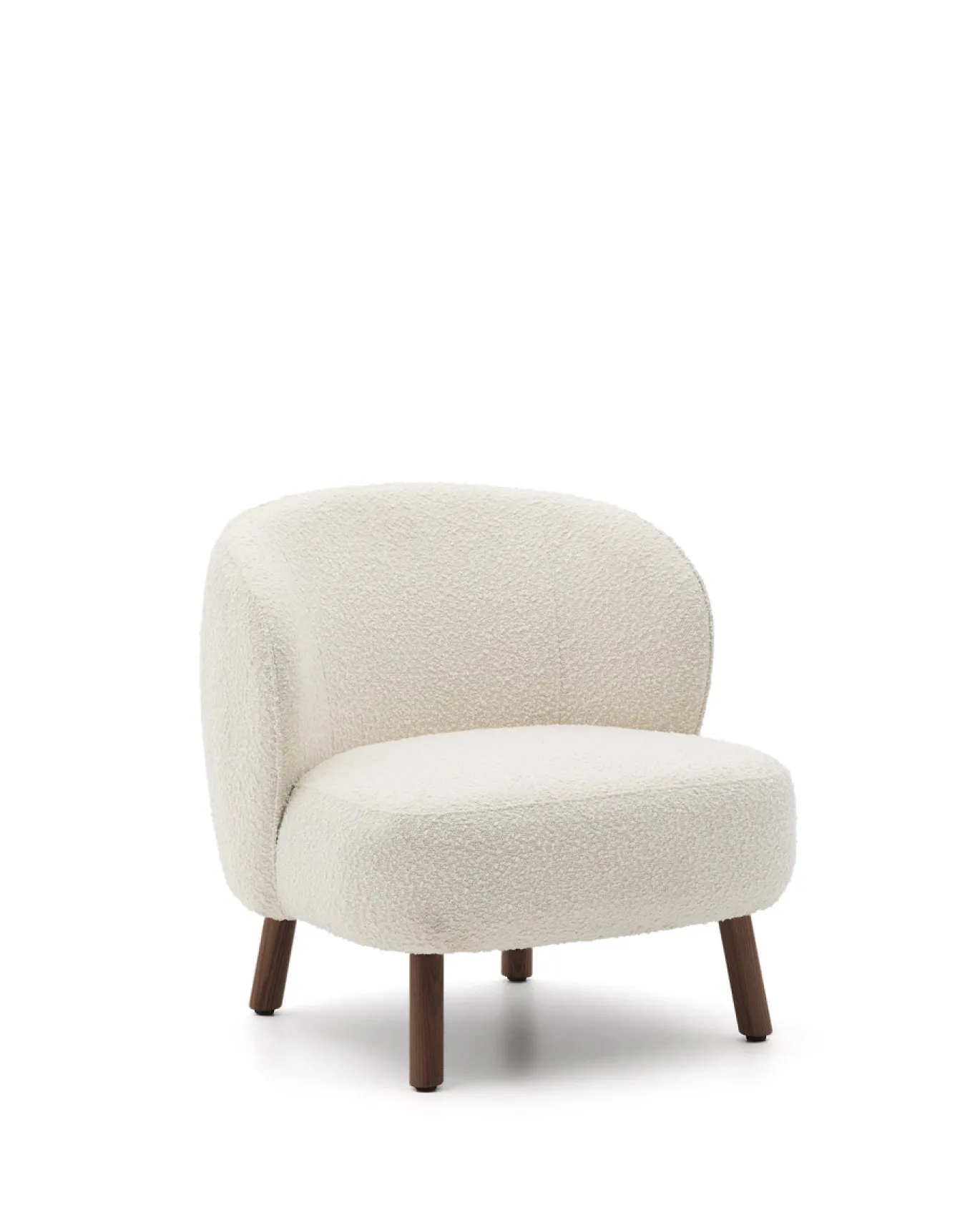 Kave Home Fauteuil Ulit Bouclé Wit
