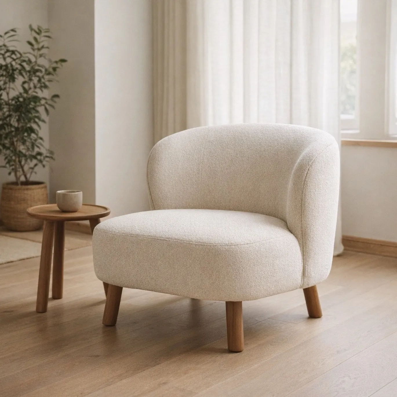 Kave Home Fauteuil Ulit Chenille Beige