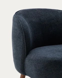 Kave Home Fauteuil Ulit Chenille Grijsblauw