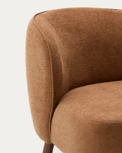 Kave Home Fauteuil Ulit Chenille Terracotta