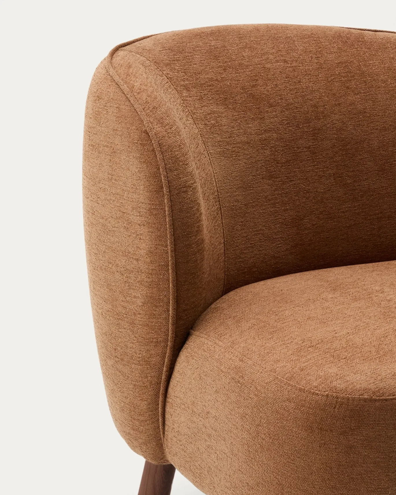 Kave Home Fauteuil Ulit Chenille Terracotta