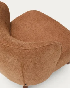 Kave Home Fauteuil Ulit Chenille Terracotta