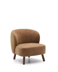 Kave Home Fauteuil Ulit Chenille Terracotta