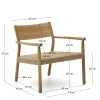 Kave Home Fauteuil Yalia Eikenhout Naturel