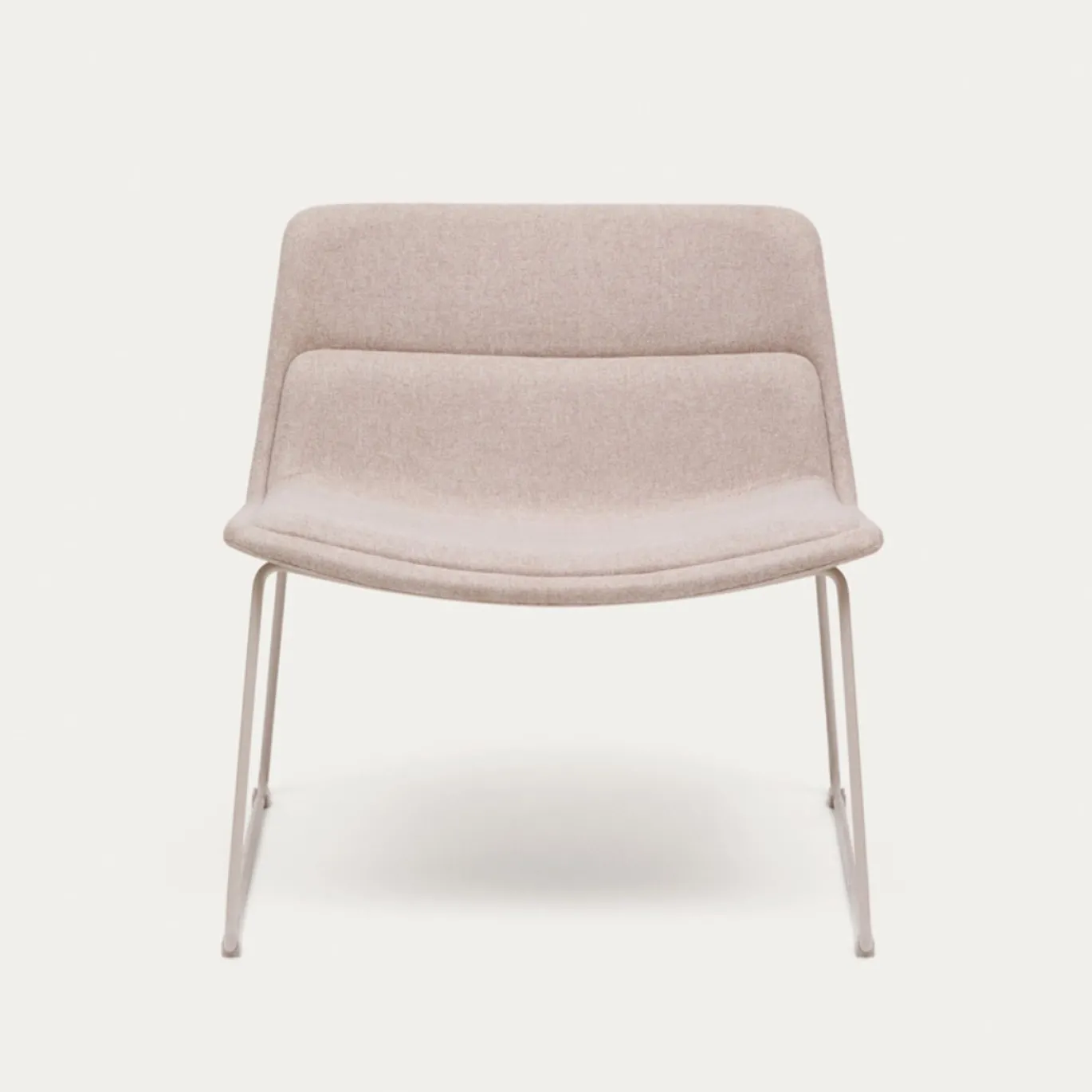 Kave Home Fauteuil Zahara Beige en Staal