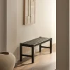 Kave Home Halbankje Calixta Leer Zwart 120cm