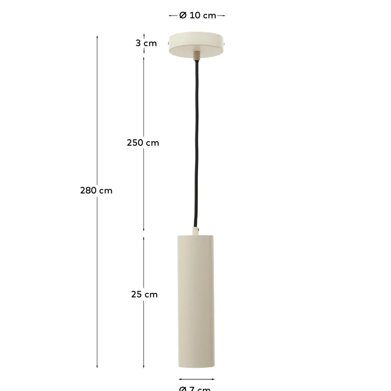 Kave Home Hanglamp Andia Beige