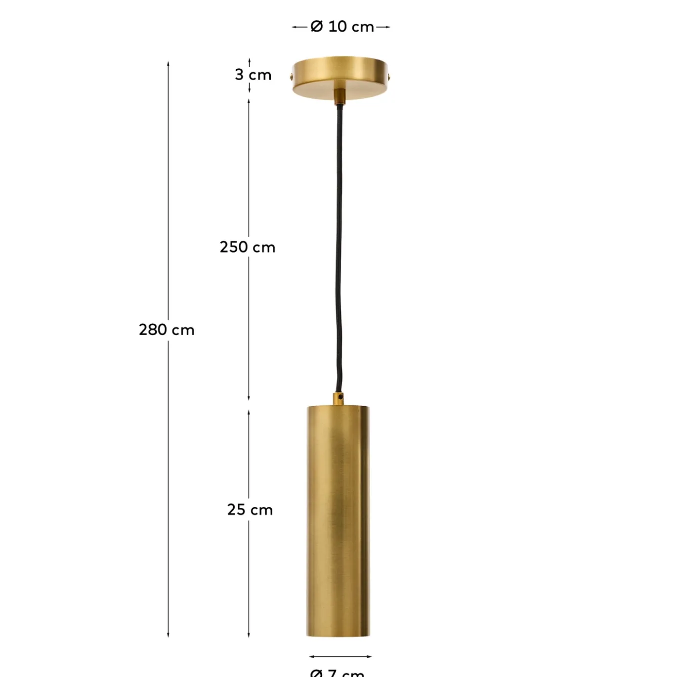 Kave Home Hanglamp Andia Goud