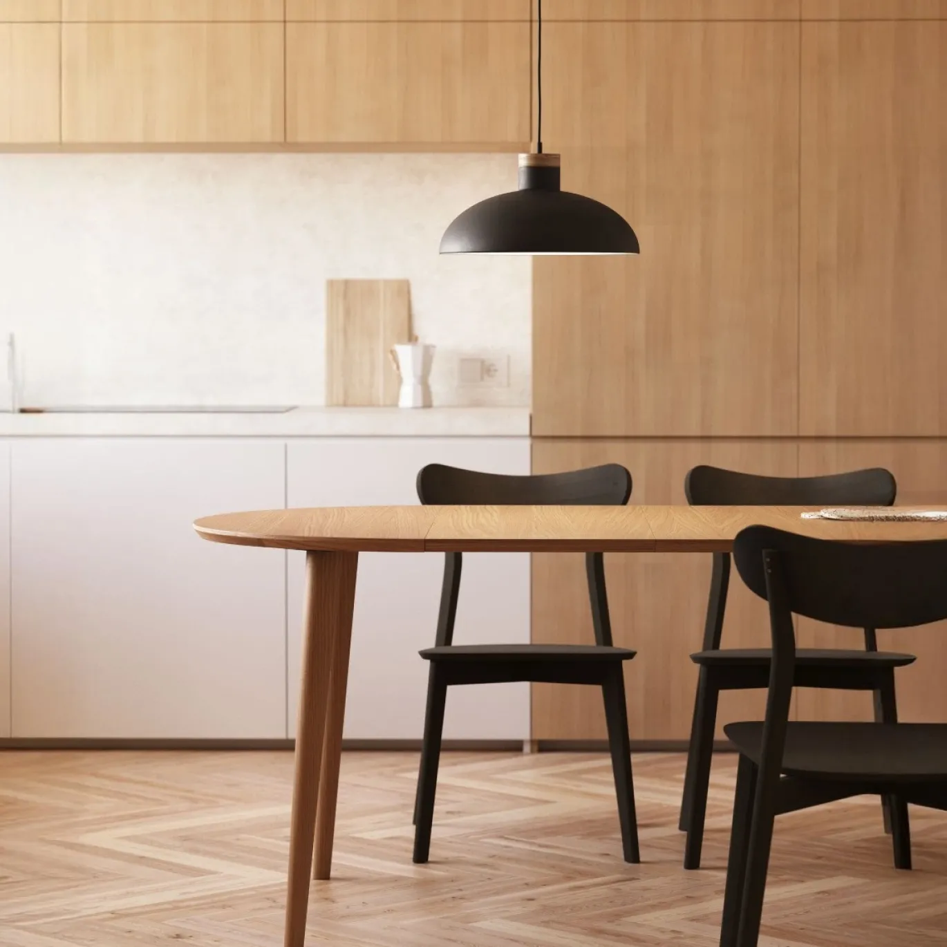 Kave Home Hanglamp Gotram Zwart