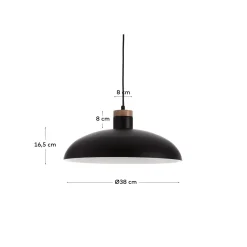 Kave Home Hanglamp Gotram Zwart