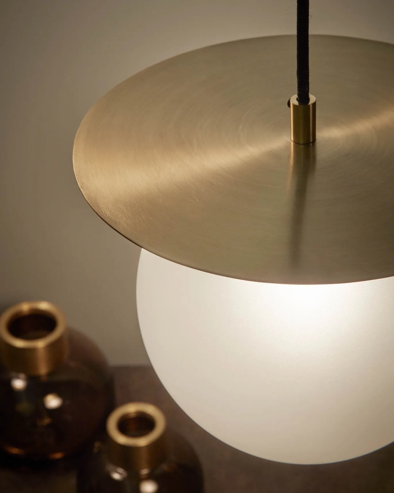 Kave Home Hanglamp Manz Goud