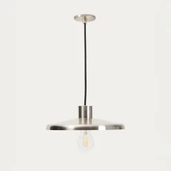 Kave Home Hanglamp Nuvira Zilver Geborsteld Metaal