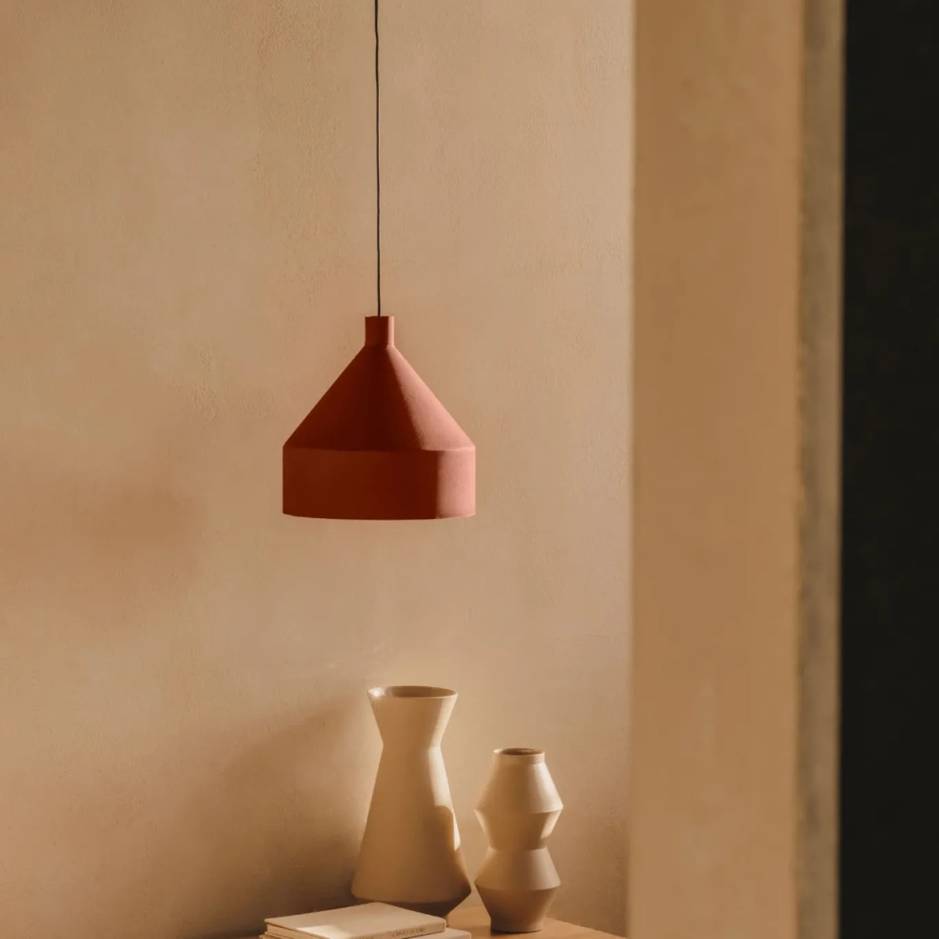 Kave Home Hanglamp Peralta Terra Ø30cm