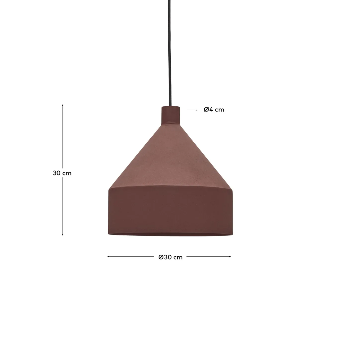 Kave Home Hanglamp Peralta Terra Ø30cm
